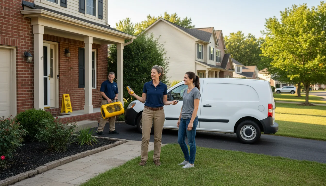 Residential water damage restoration in Alligator, MS